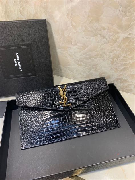 yves saint laurent envelope clutch.